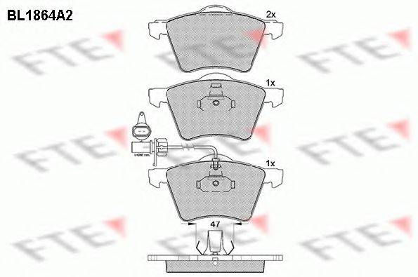 FTE BL1864A2 Комплект тормозных колодок, дисковый тормоз