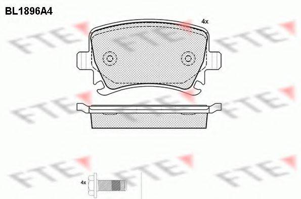 FTE BL1896A4 Комплект тормозных колодок, дисковый тормоз