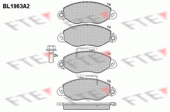 FTE BL1963A2 Комплект тормозных колодок, дисковый тормоз