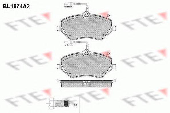 FTE BL1974A2 Комплект тормозных колодок, дисковый тормоз