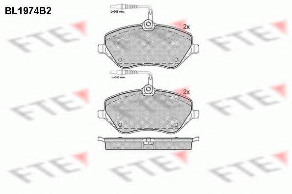 FTE BL1974B2 Комплект тормозных колодок, дисковый тормоз