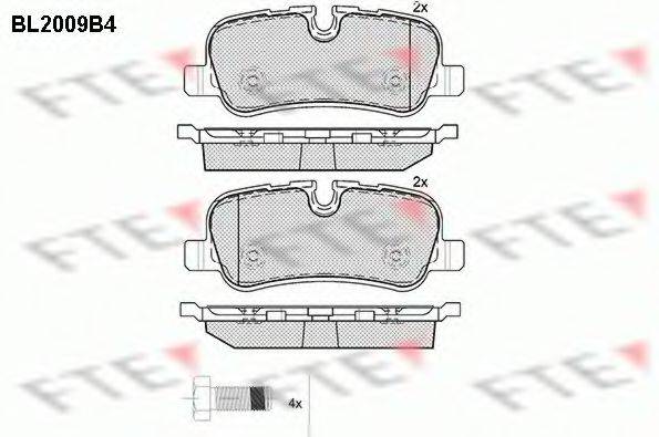 FTE BL2009B4 Комплект тормозных колодок, дисковый тормоз