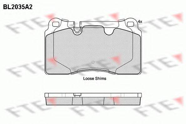 FTE BL2035A2 Комплект тормозных колодок, дисковый тормоз