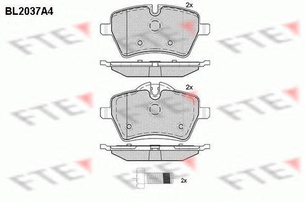 FTE BL2037A4 Комплект тормозных колодок, дисковый тормоз