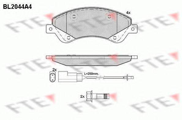 FTE BL2044A4 Комплект тормозных колодок, дисковый тормоз