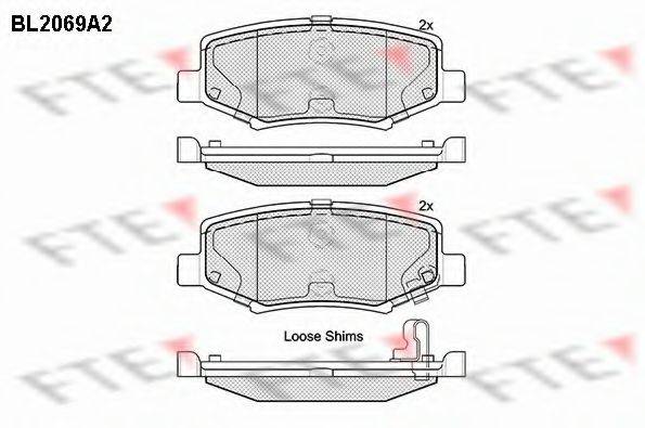 FTE BL2069A2 Комплект тормозных колодок, дисковый тормоз