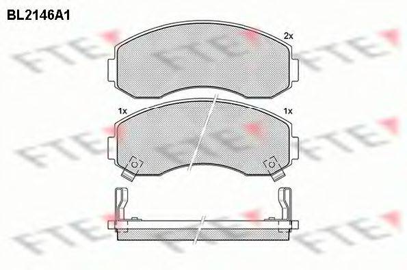 FTE BL2146A1 Комплект тормозных колодок, дисковый тормоз