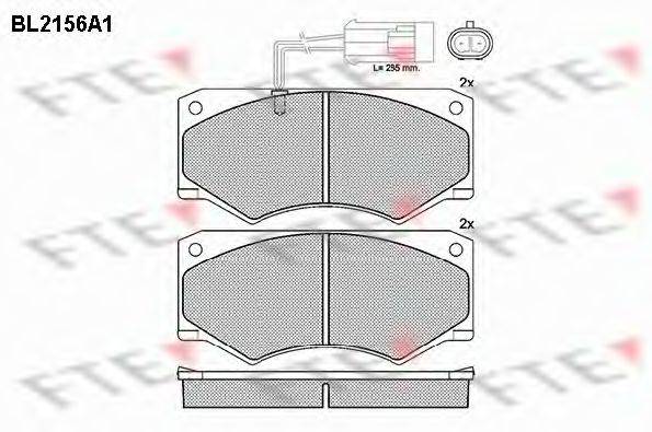 FTE BL2156A1 Комплект тормозных колодок, дисковый тормоз