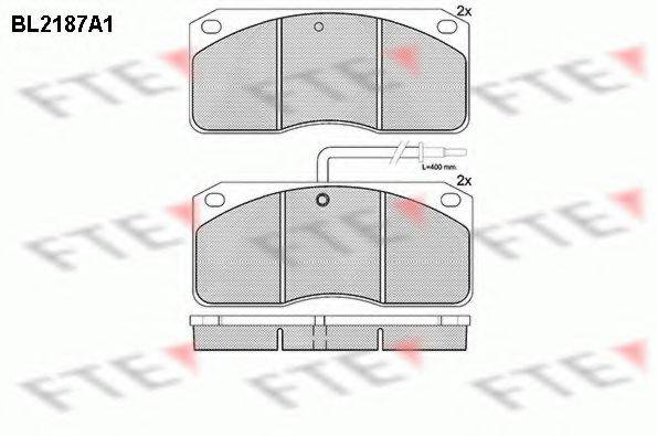 FTE BL2187A1 Комплект тормозных колодок, дисковый тормоз