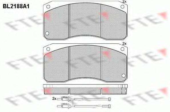 FTE BL2188A1 Комплект тормозных колодок, дисковый тормоз