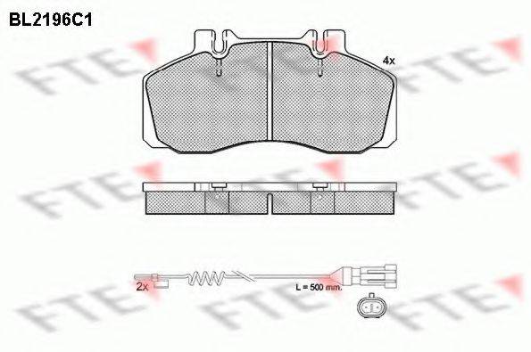 FTE BL2196C1 Комплект тормозных колодок, дисковый тормоз