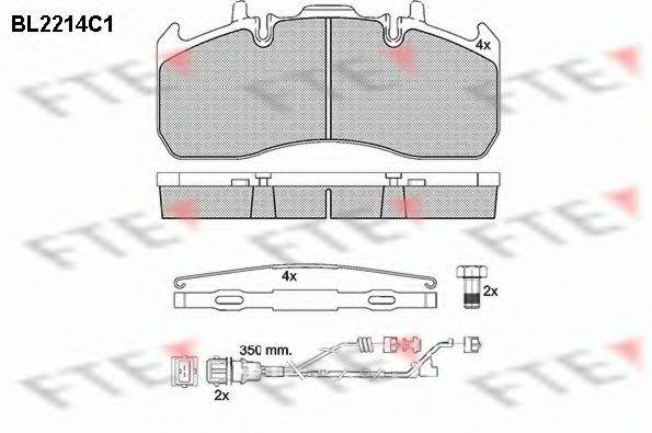 FTE BL2214C1 Комплект тормозных колодок, дисковый тормоз