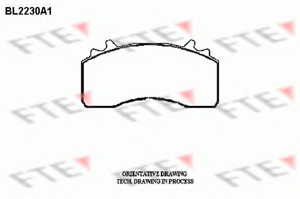 FTE BL2230A1 Комплект тормозных колодок, дисковый тормоз