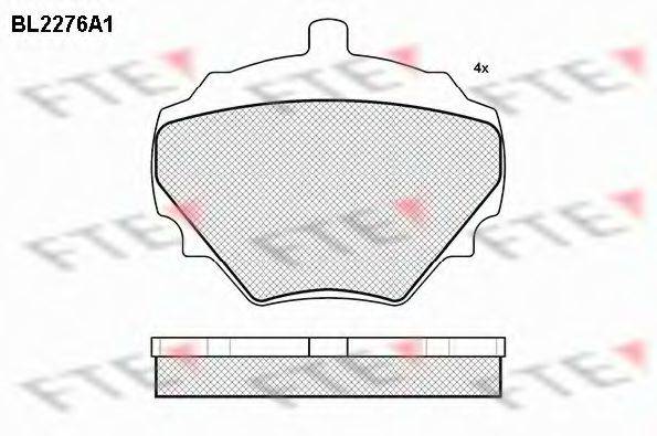 FTE BL2276A1 Комплект тормозных колодок, дисковый тормоз
