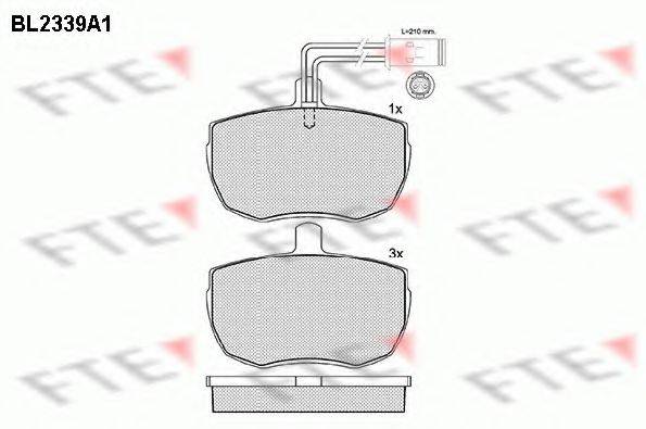 FTE BL2339A1 Комплект тормозных колодок, дисковый тормоз