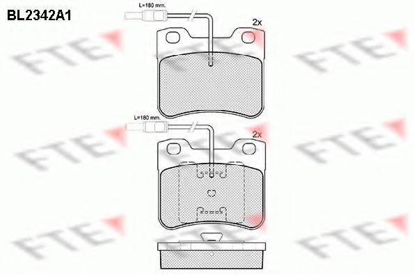 FTE BL2342A1 Комплект тормозных колодок, дисковый тормоз