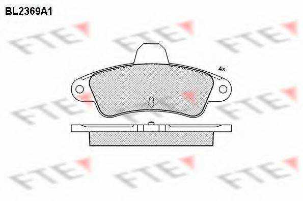 FTE BL2369A1 Комплект тормозных колодок, дисковый тормоз