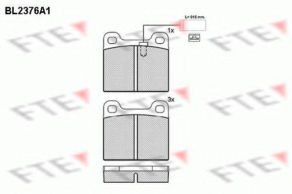 FTE BL2376A1 Комплект тормозных колодок, дисковый тормоз