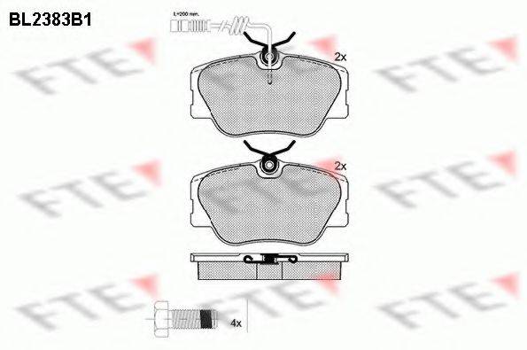 FTE BL2383B1 Комплект тормозных колодок, дисковый тормоз