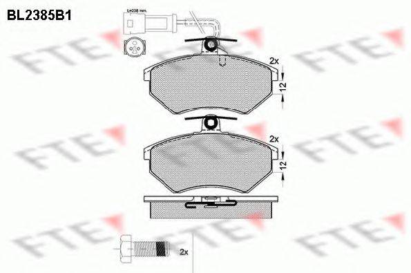 FTE BL2385B1 Комплект тормозных колодок, дисковый тормоз