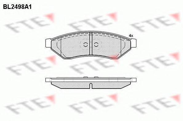 FTE BL2498A1 Комплект тормозных колодок, дисковый тормоз