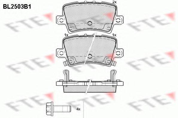 FTE BL2503B1 Комплект тормозных колодок, дисковый тормоз