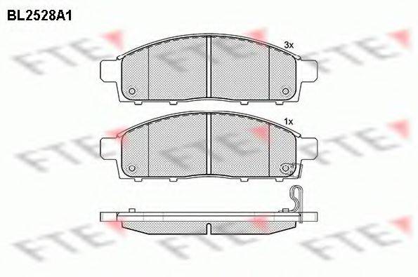 FTE BL2528A1 Комплект тормозных колодок, дисковый тормоз