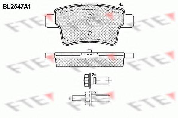 FTE BL2547A1 Комплект тормозных колодок, дисковый тормоз