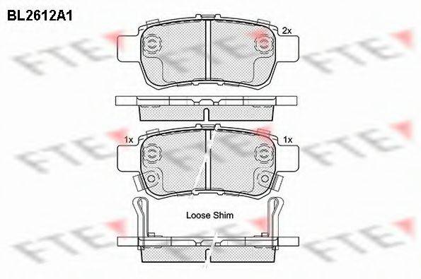 FTE BL2612A1 Комплект тормозных колодок, дисковый тормоз