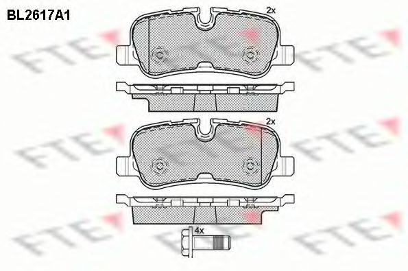 FTE BL2617A1 Комплект тормозных колодок, дисковый тормоз