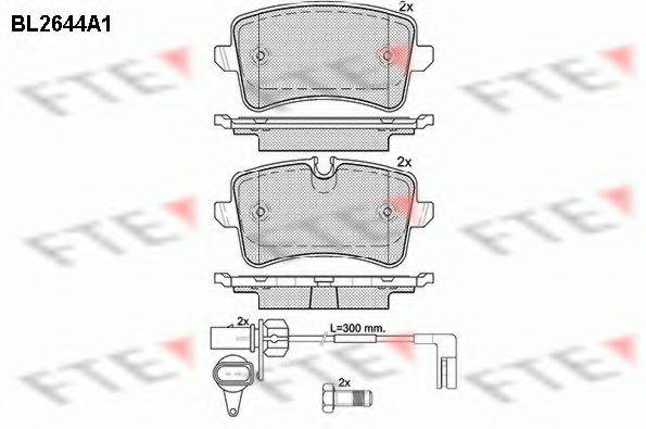 FTE BL2644A1 Комплект тормозных колодок, дисковый тормоз