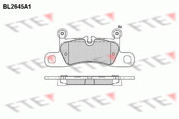 FTE BL2645A1 Комплект тормозных колодок, дисковый тормоз