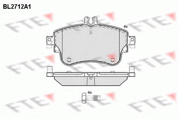 FTE BL2712A1 Комплект тормозных колодок, дисковый тормоз