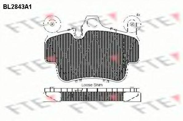FTE BL2843A1 Комплект тормозных колодок, дисковый тормоз