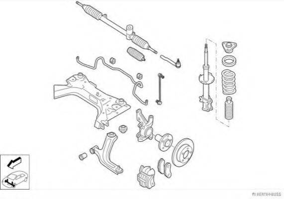 HERTH+BUSS JAKOPARTS N02706VA Рулевое управление; Подвеска колеса