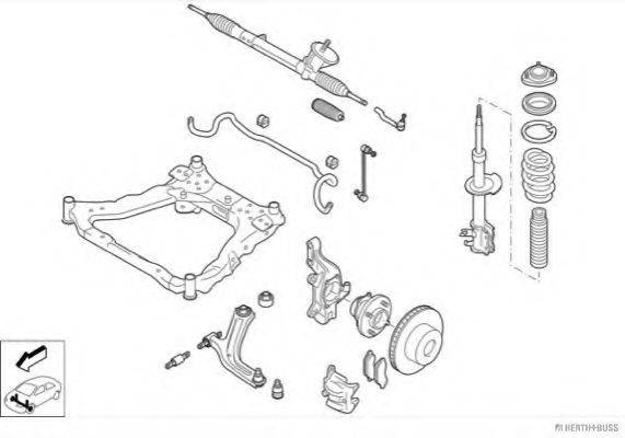 HERTH+BUSS JAKOPARTS N04311VA Рулевое управление; Подвеска колеса
