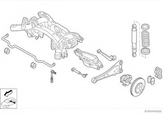 HERTH+BUSS JAKOPARTS N04419HA Рулевое управление; Подвеска колеса