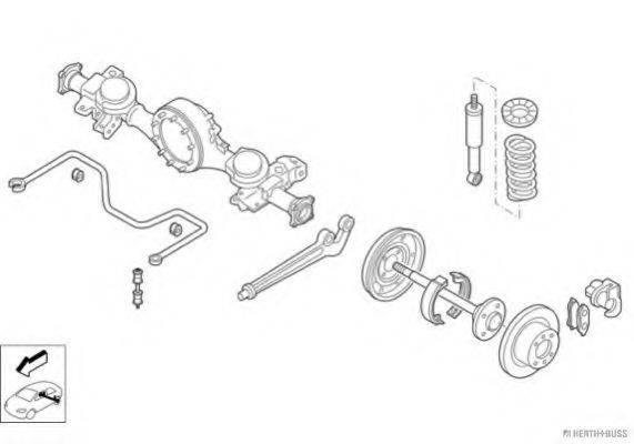 HERTH+BUSS JAKOPARTS N01797HA Рулевое управление; Подвеска колеса