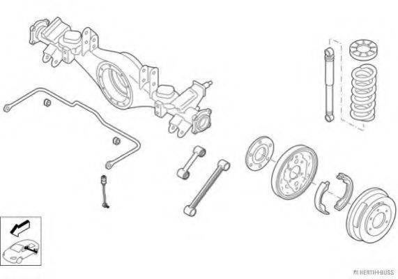 HERTH+BUSS JAKOPARTS N02294HA Рулевое управление; Подвеска колеса
