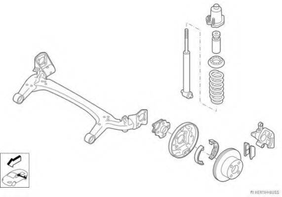 HERTH+BUSS JAKOPARTS N02818HA Рулевое управление; Подвеска колеса
