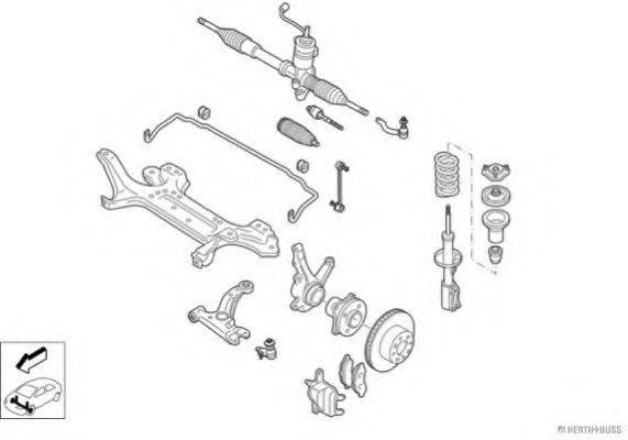 HERTH+BUSS JAKOPARTS N02818VA Рулевое управление; Подвеска колеса