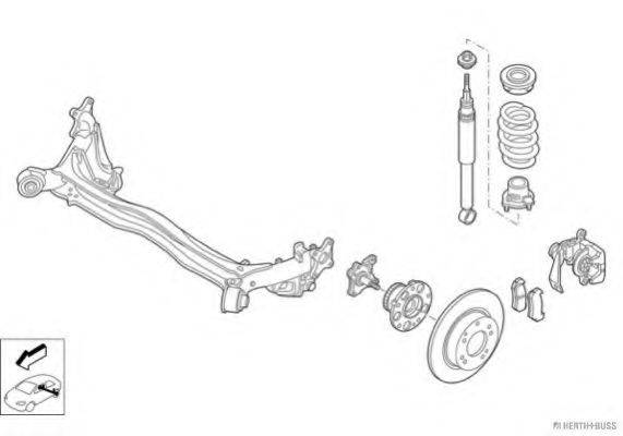 HERTH+BUSS JAKOPARTS N03557HA Рулевое управление; Подвеска колеса