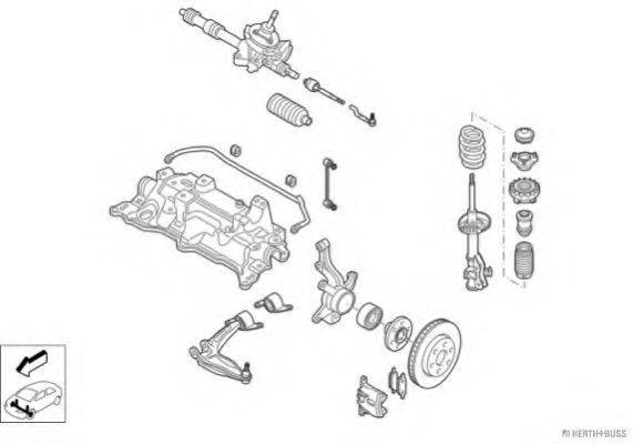 HERTH+BUSS JAKOPARTS N03557VA Рулевое управление; Подвеска колеса