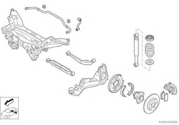 HERTH+BUSS JAKOPARTS N04311HA Рулевое управление; Подвеска колеса