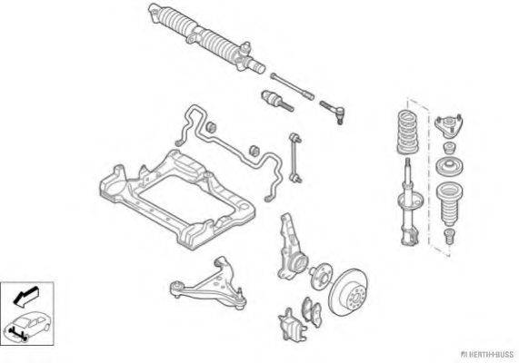 HERTH+BUSS JAKOPARTS N04403VA Рулевое управление; Подвеска колеса