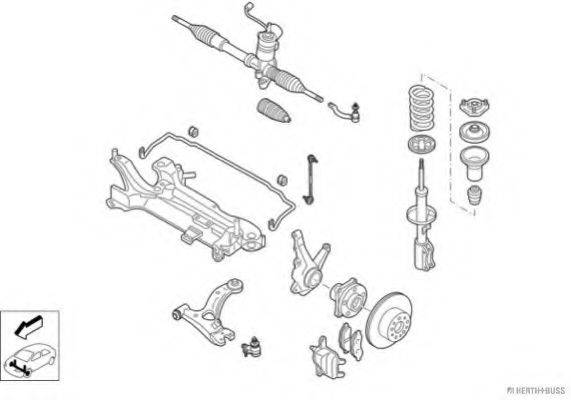 HERTH+BUSS JAKOPARTS N04695VA Рулевое управление; Подвеска колеса