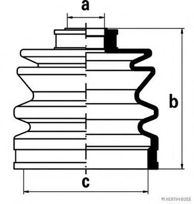 HERTH+BUSS JAKOPARTS J2865001 Комплект пылника, приводной вал