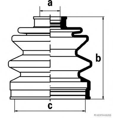 HERTH+BUSS JAKOPARTS J2865003 Комплект пылника, приводной вал