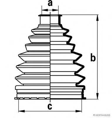 HERTH+BUSS JAKOPARTS J2865017 Комплект пылника, приводной вал