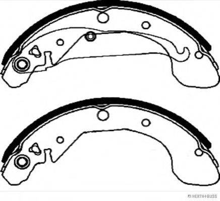 HERTH+BUSS JAKOPARTS J3500909 Комплект тормозных колодок